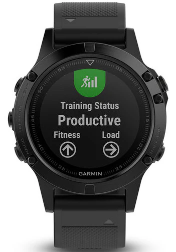 Garmin Watch Fenix 5 Black Sapphire With Black Band - Image 2
