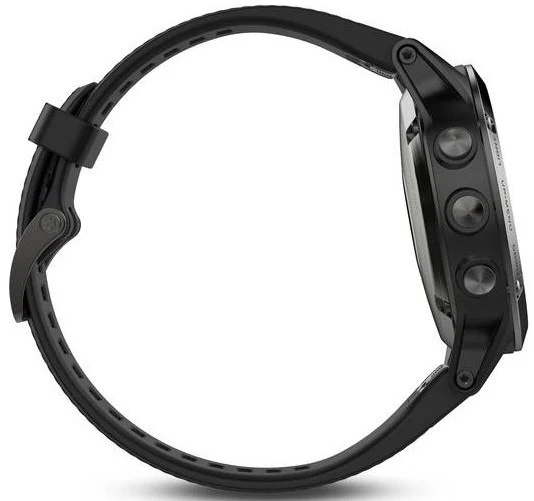 Garmin Watch Fenix 5 Slate Grey Black Band - Image 3