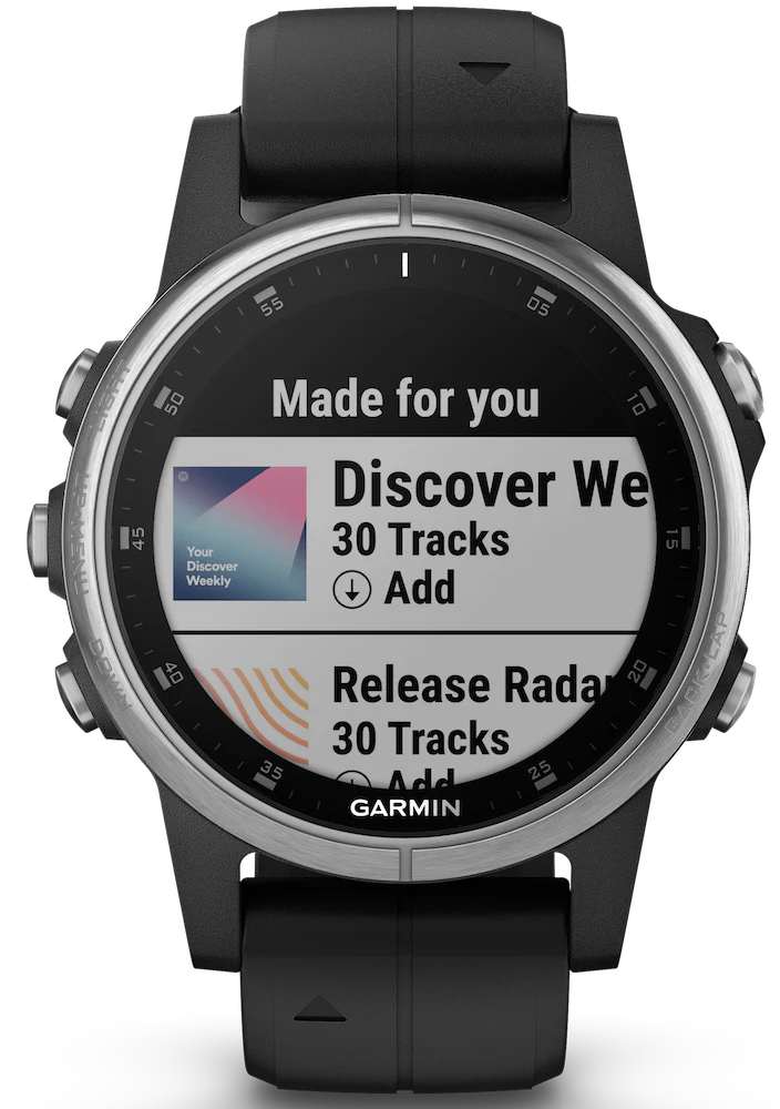Garmin Watch Fenix 5S Plus Silver With Black Band D - Image 4