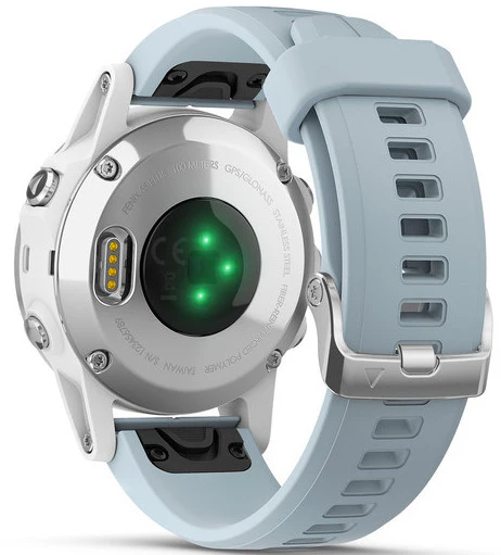 Garmin Watch Fenix 5S Plus White Seafoam Band - Image 5