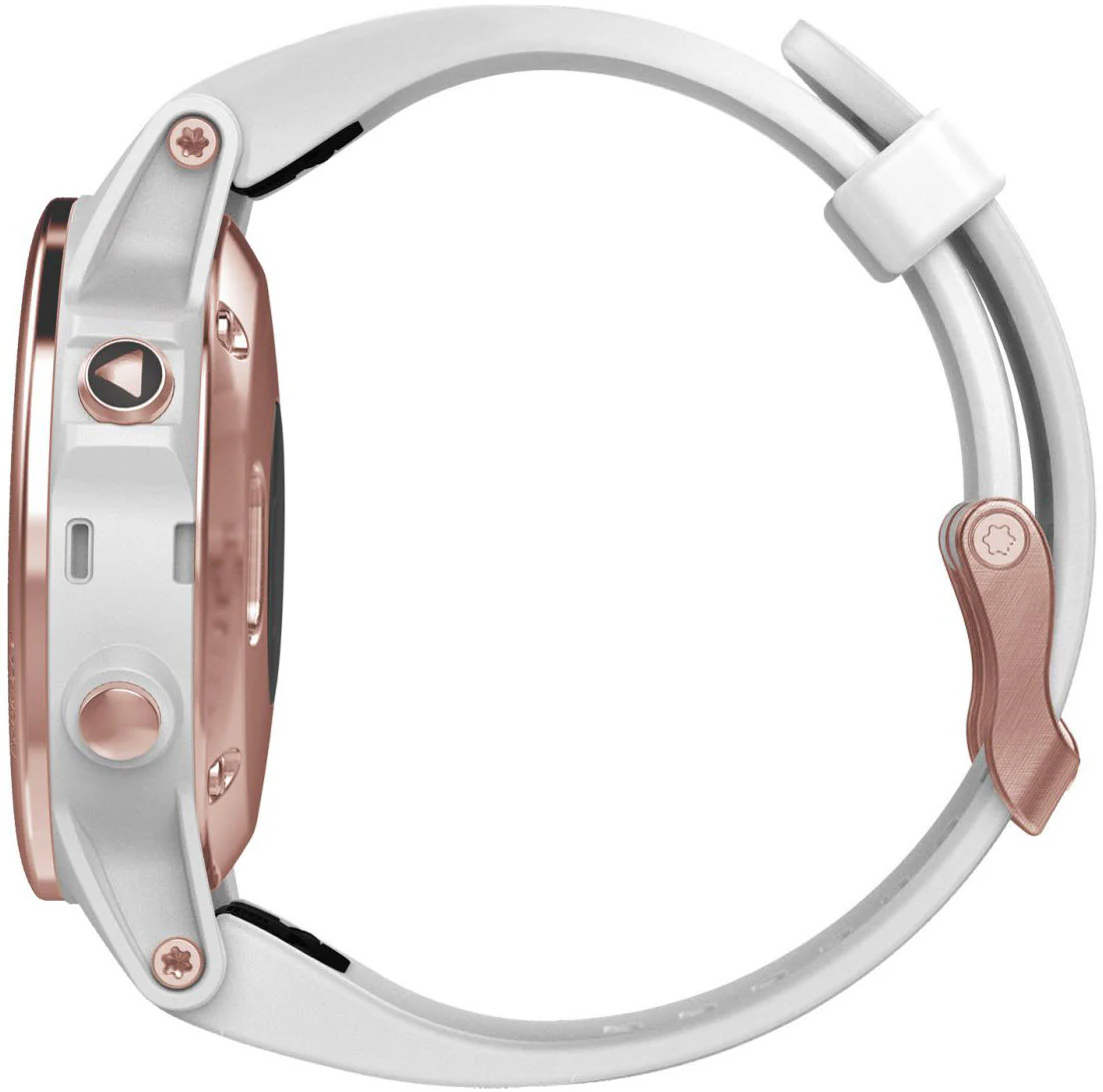 Garmin Watch Fenix 5S Rose Gold White Band - Image 3