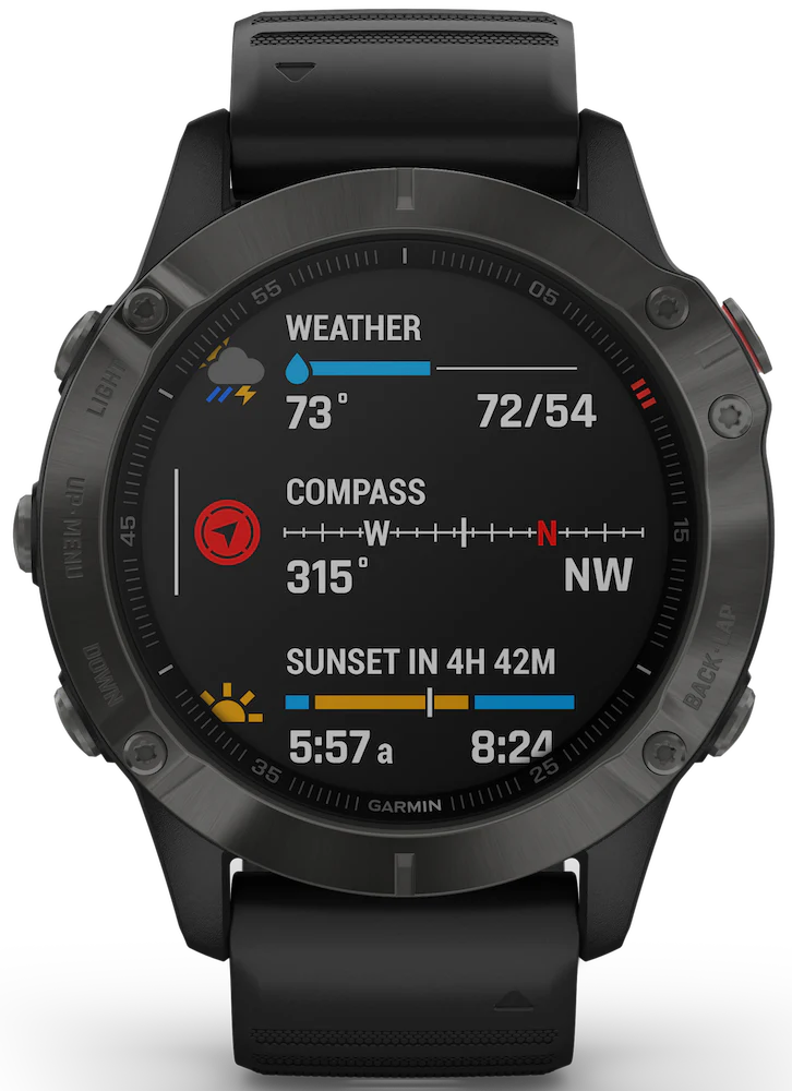 Garmin Watch Fenix 6 Sapphire Grey DLC D - Image 3