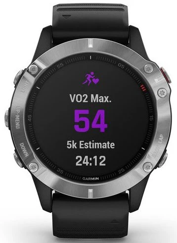 Garmin Watch Fenix 6 Silver With Black Band - Image 3