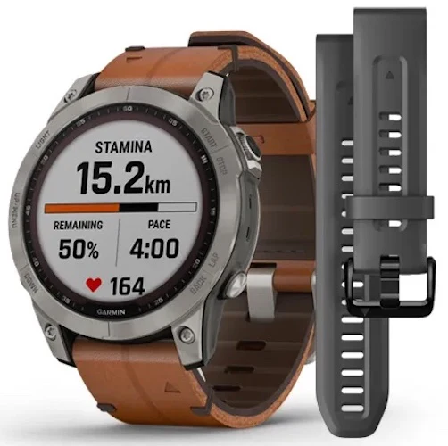 Garmin Watch Fenix 7 Sapphire Solar Titanium