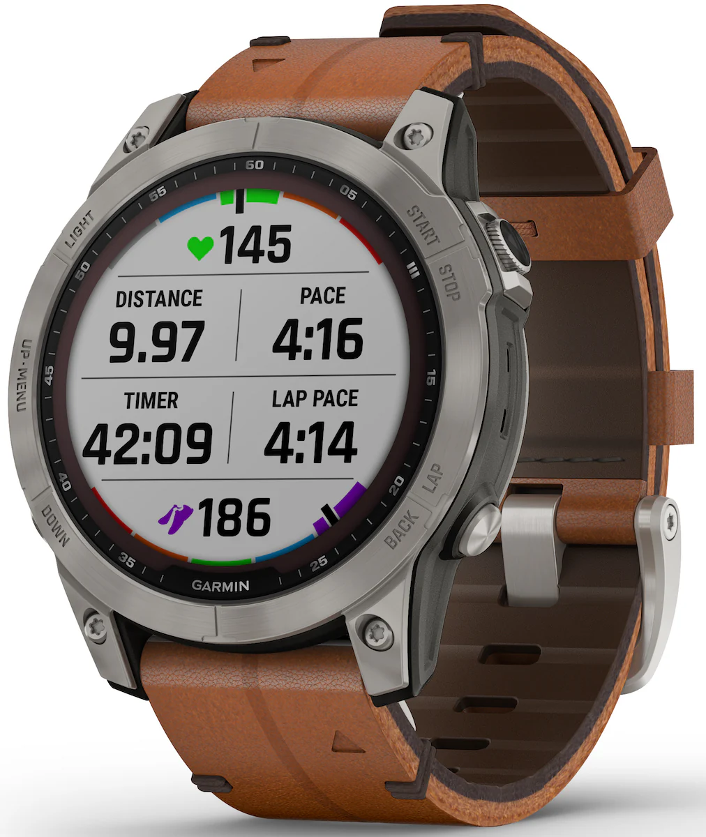 Garmin Watch Fenix 7 Sapphire Solar Titanium - Image 3