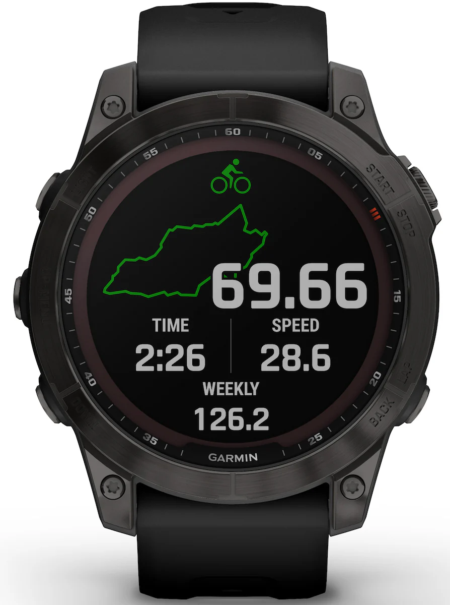 Garmin Watch Fenix 7 Sapphire Solar Carbon Gray DLC Titanium - Image 3