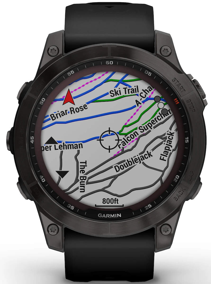 Garmin Watch Fenix 7 Sapphire Solar Carbon Gray DLC Titanium - Image 5