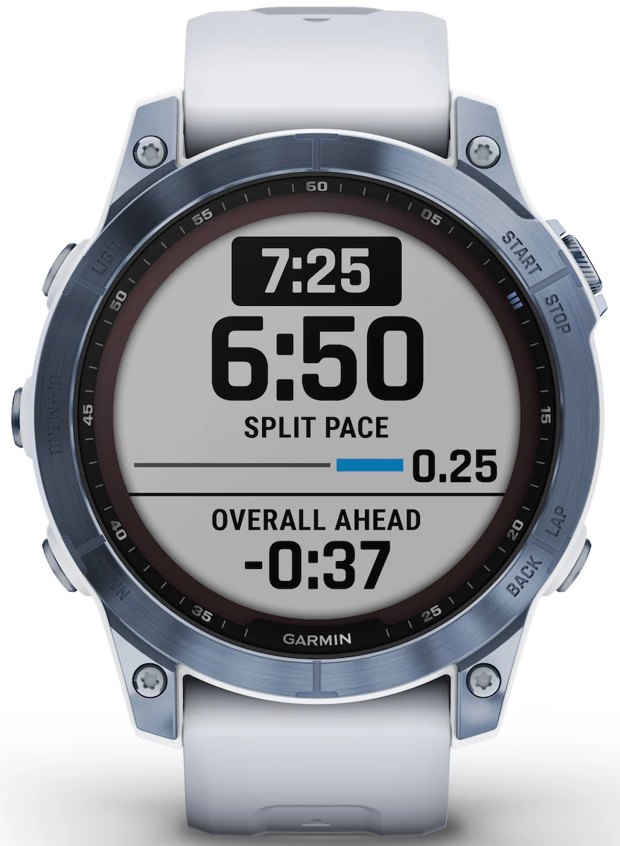 Garmin Watch Fenix 7 Sapphire Solar Mineral Blue Titanium D - Image 3