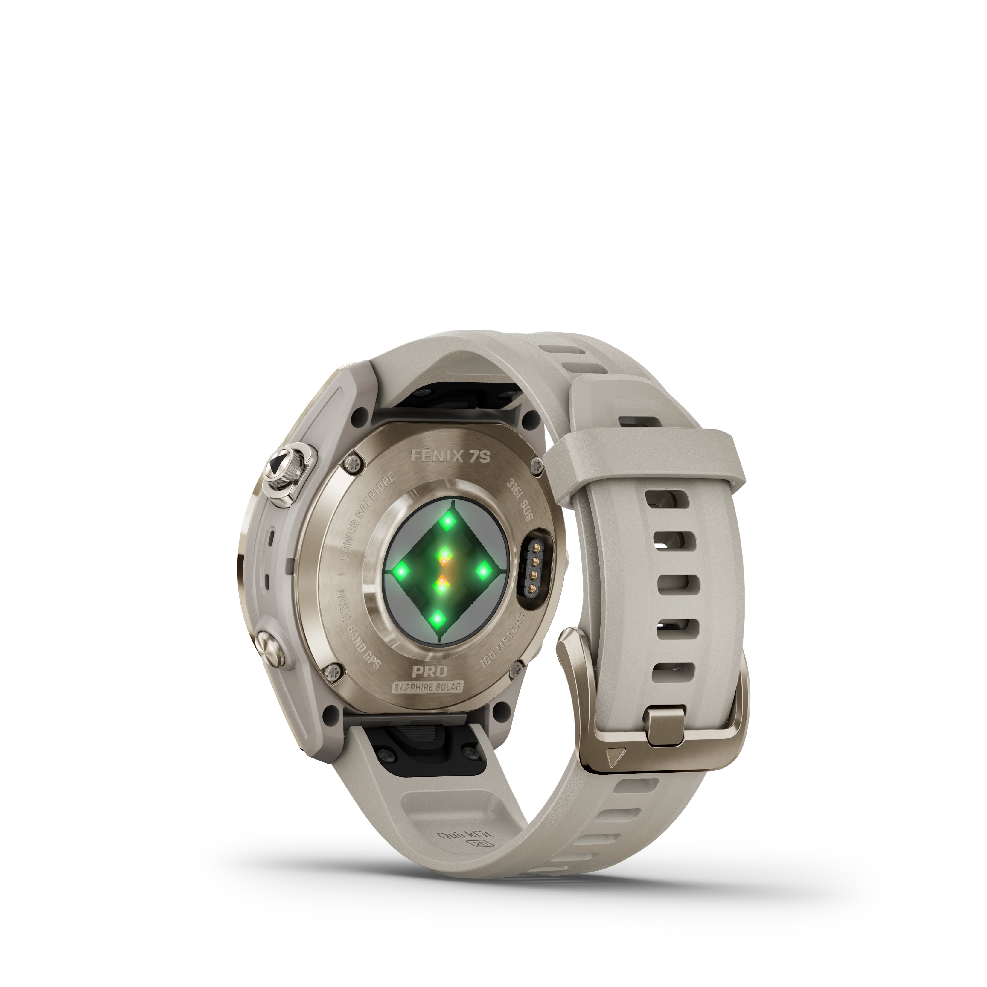 Garmin Fenix 7S Pro Sapphire Solar Soft Gold Watch - Image 7