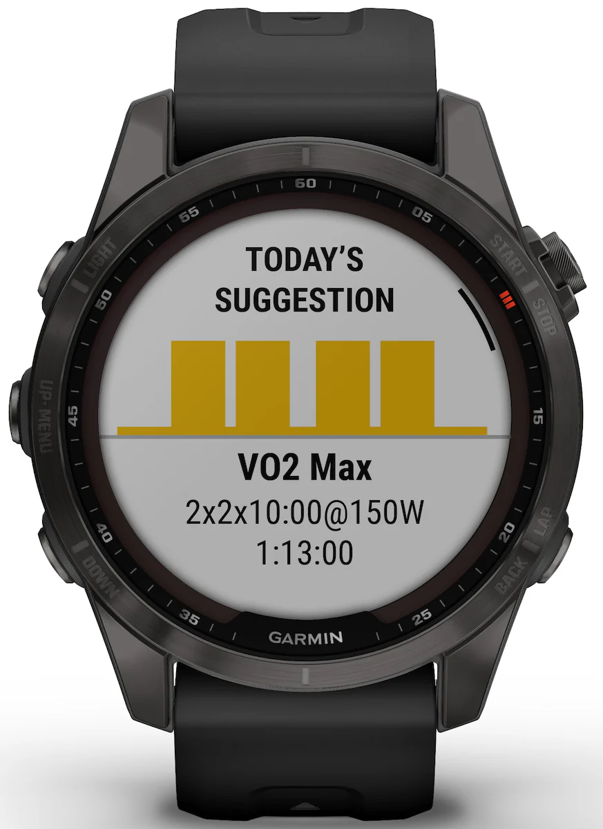 Garmin Watch Fenix 7S Sapphire Solar Carbon Gray DLC D - Image 8