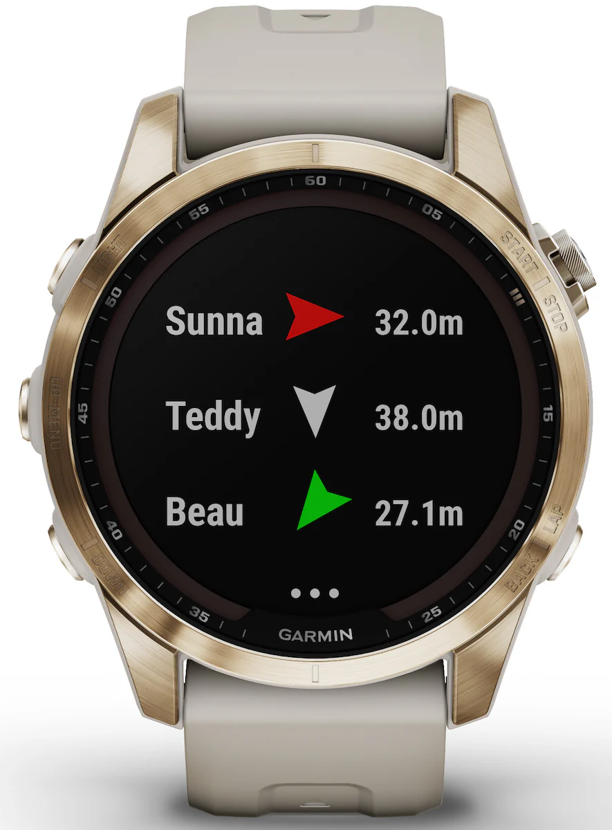 Garmin Fenix 7S Sapphire Solar Cream Gold D - Image 4