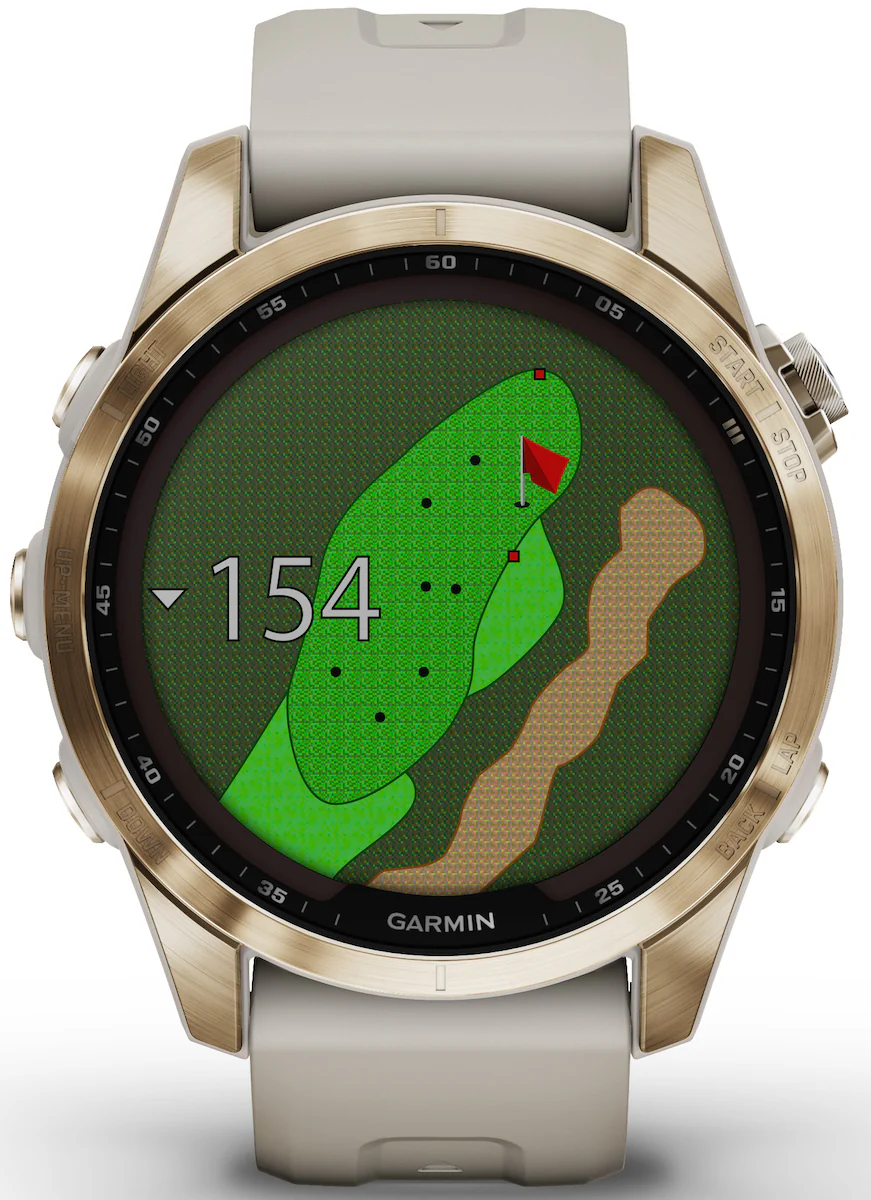 Garmin Fenix 7S Sapphire Solar Cream Gold D - Image 5