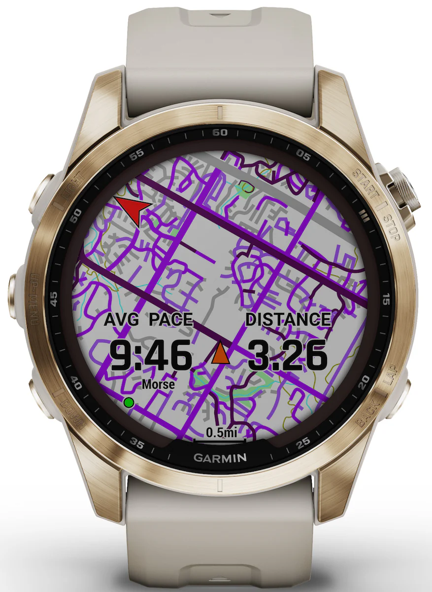 Garmin Fenix 7S Sapphire Solar Cream Gold D - Image 7