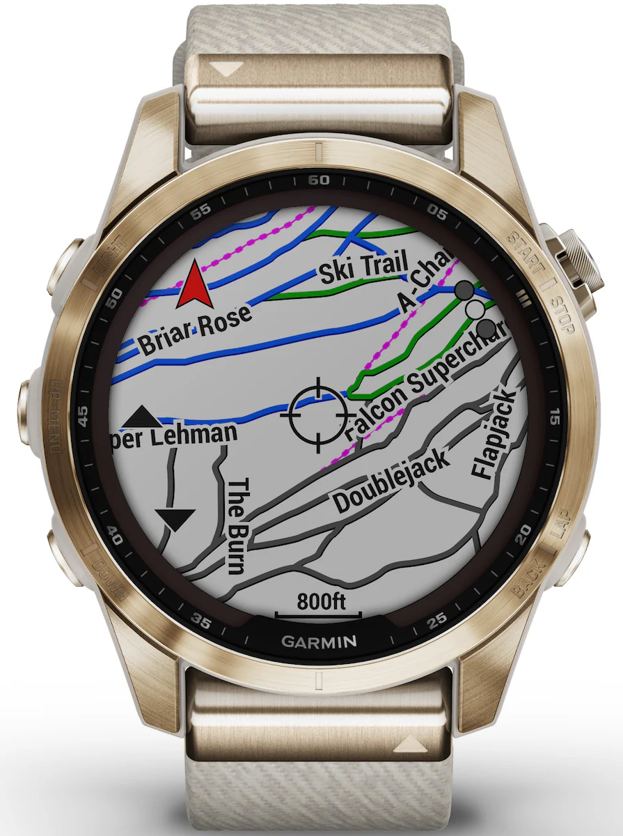 Garmin Watch Fenix 7S Sapphire Solar Cream Gold Titanium - Image 3