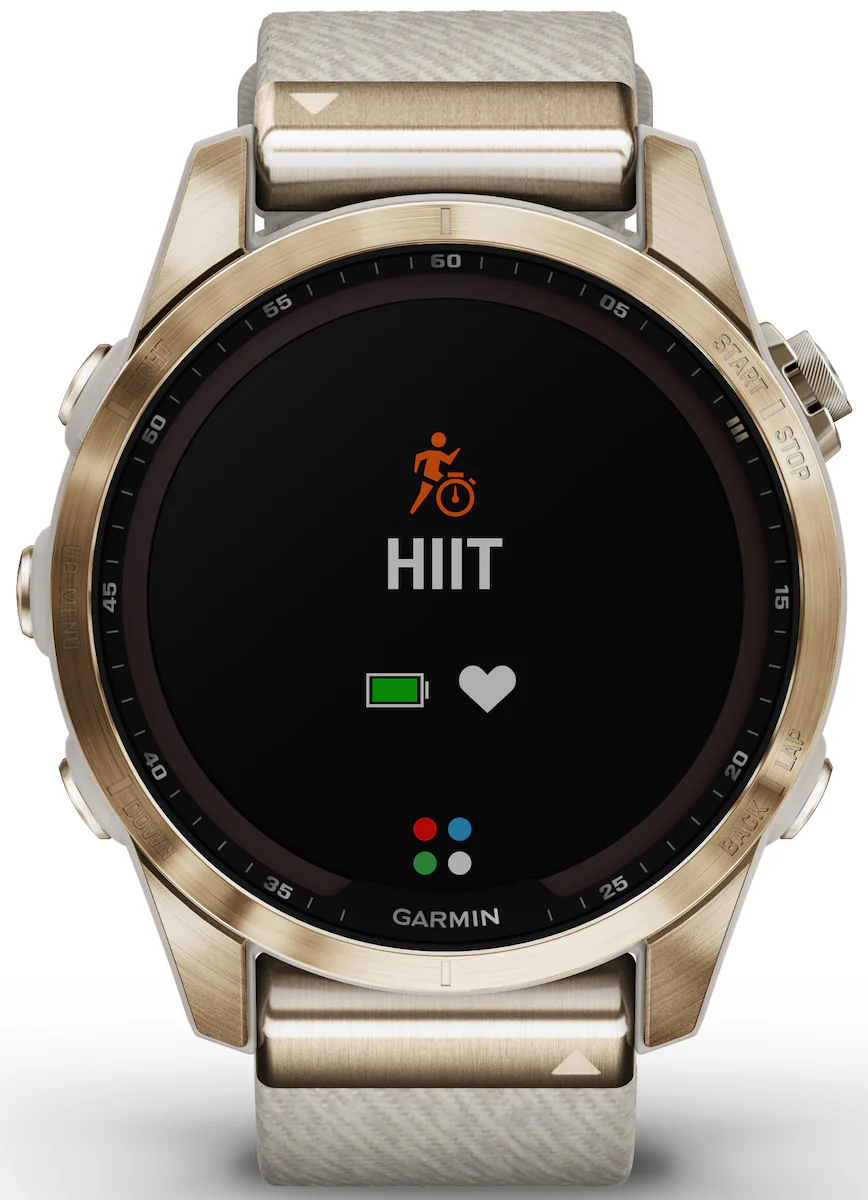 Garmin Watch Fenix 7S Sapphire Solar Cream Gold Titanium - Image 7