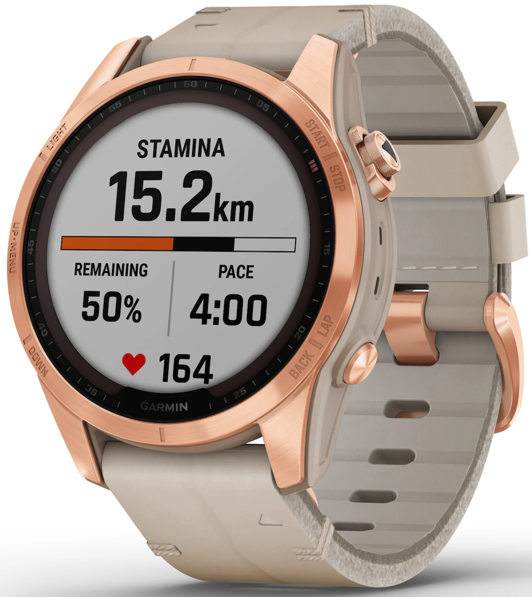 Garmin Watch Fenix 7S Sapphire Solar Rose Gold Titanium