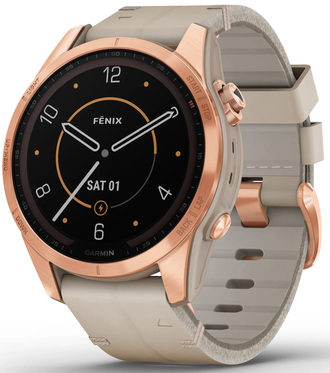 Garmin Watch Fenix 7S Sapphire Solar Rose Gold Titanium - Image 2