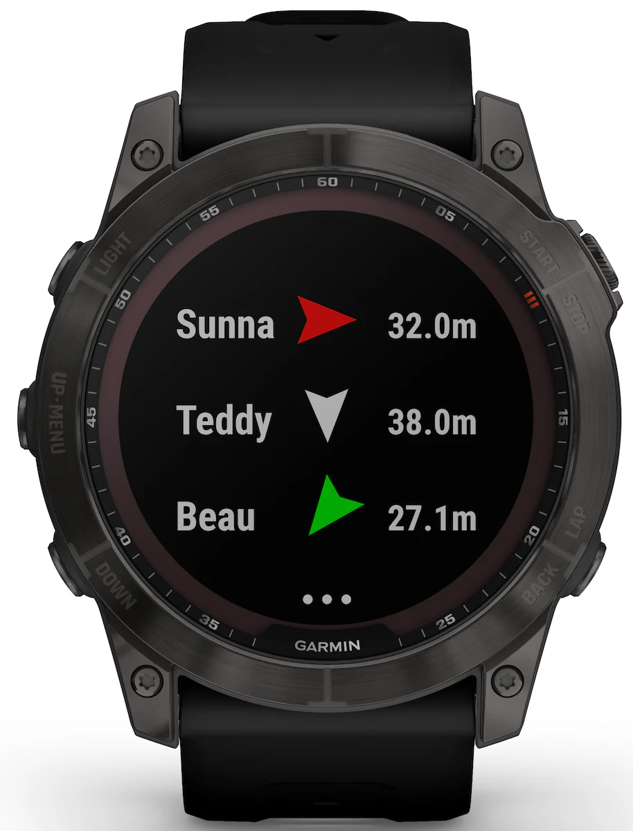 Garmin Watch Fenix 7X Sapphire Carbon Grey Titanium D - Image 3