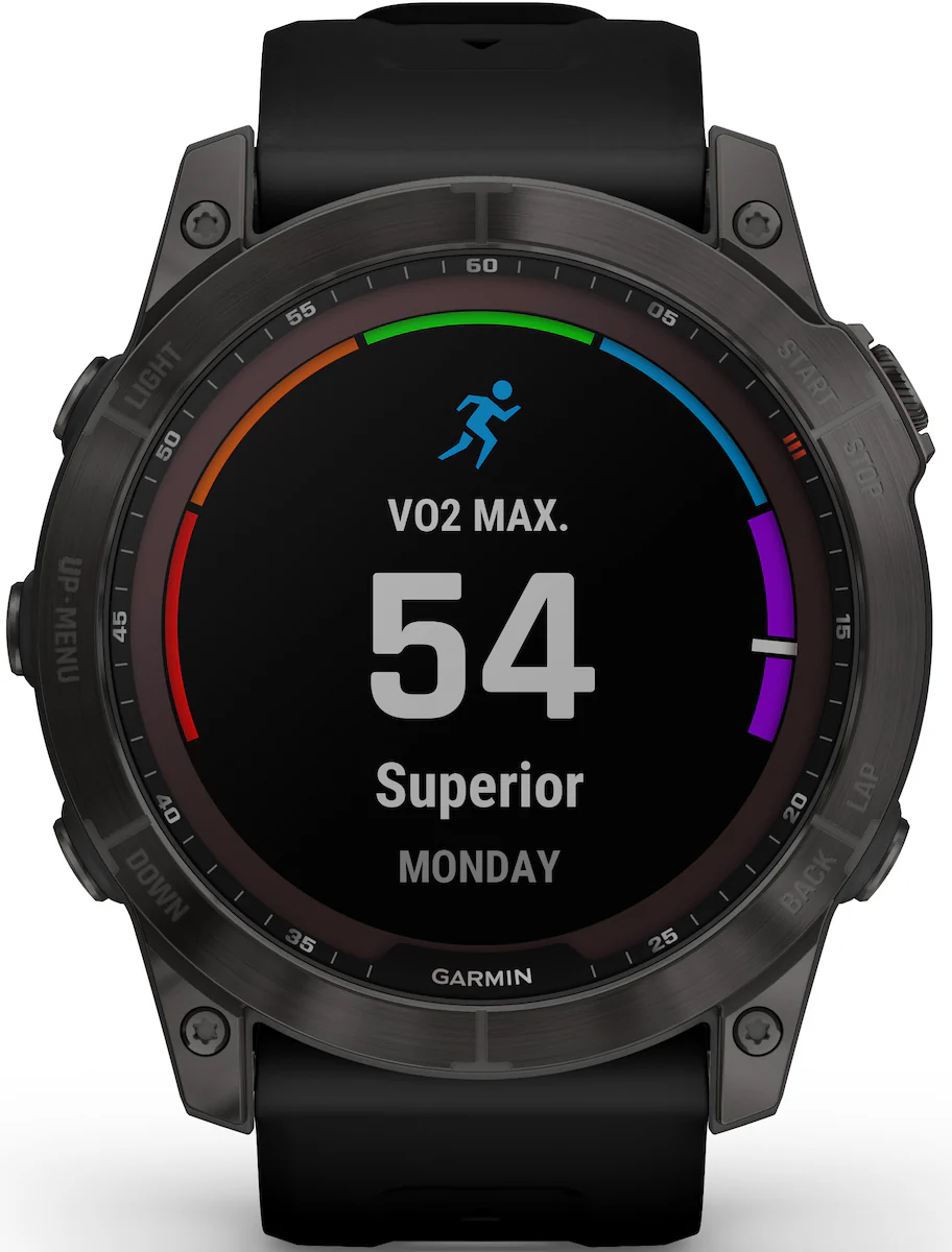 Garmin Watch Fenix 7X Sapphire Carbon Grey Titanium D - Image 6