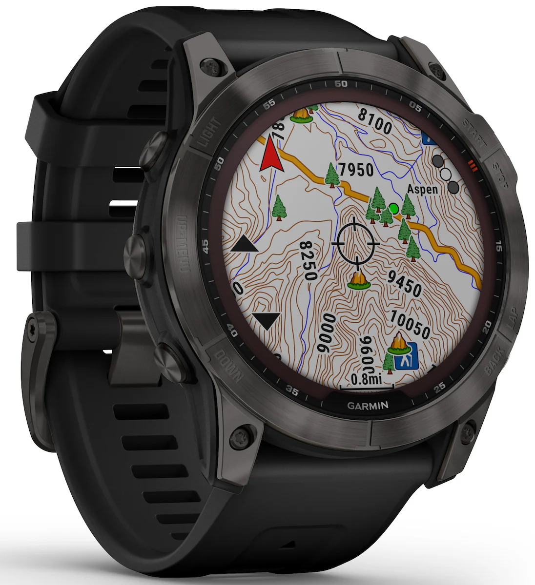 Garmin Watch Fenix 7X Sapphire Carbon Grey Titanium D - Image 9