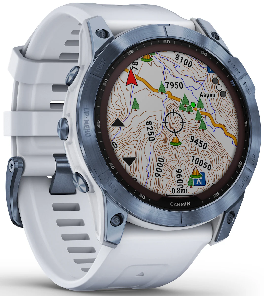 Garmin Watch Fenix 7X Sapphire Solar Whitestone Titanium - Image 6