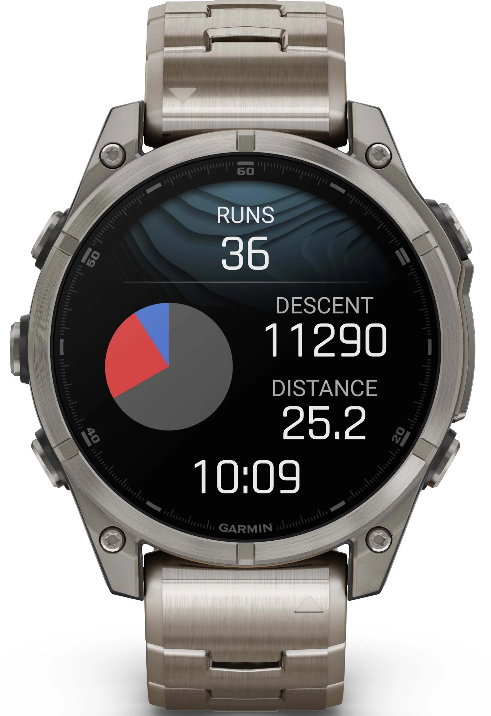 Garmin Fenix 8 47mm Sapphire AMOLED Titanium Bracelet Watch - Image 3