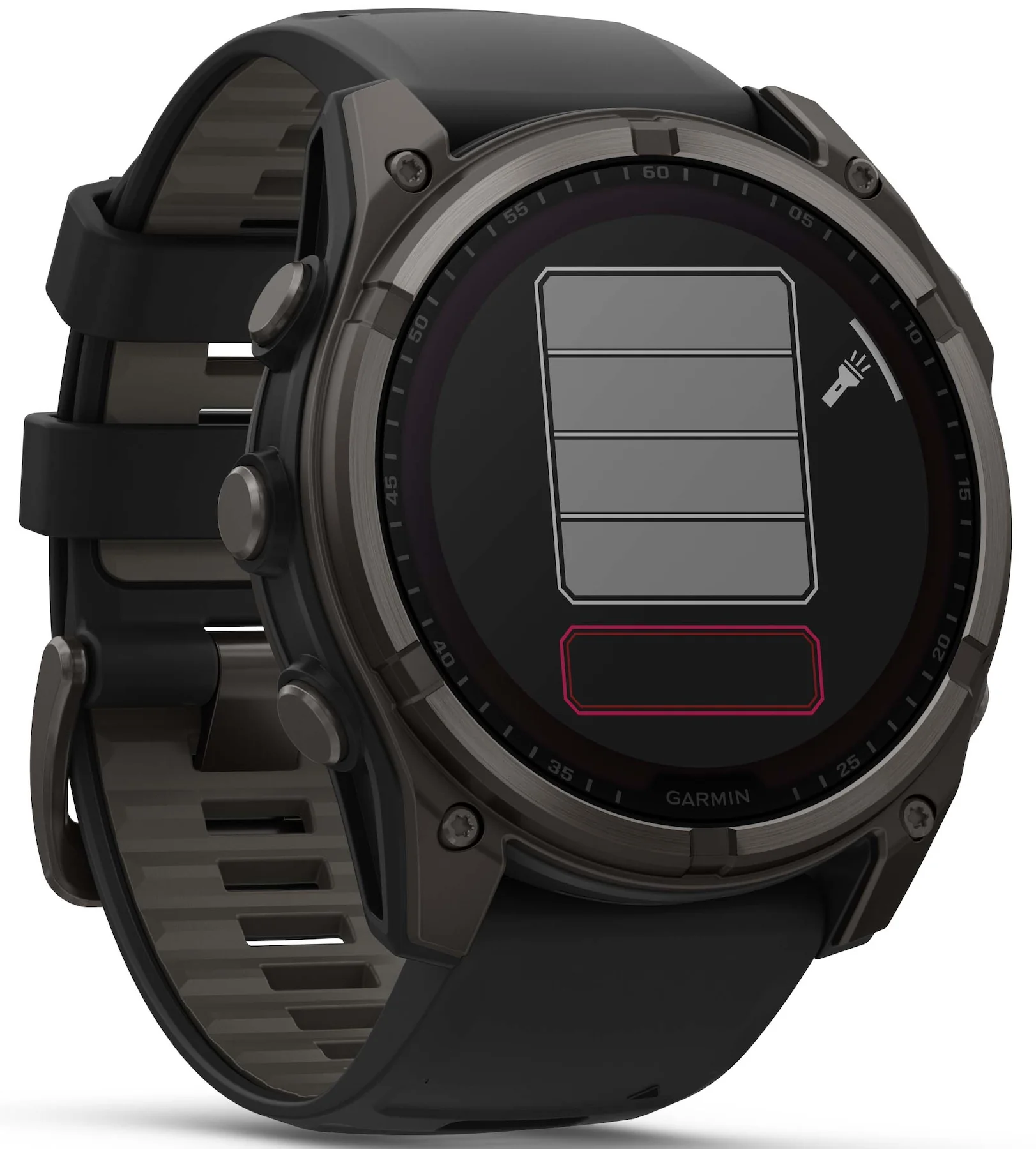 Garmin Fenix 8 51mm Sapphire Solar Carbon Grey DLC Titanium Black Pebble Grey Silicone Watch - Image 8