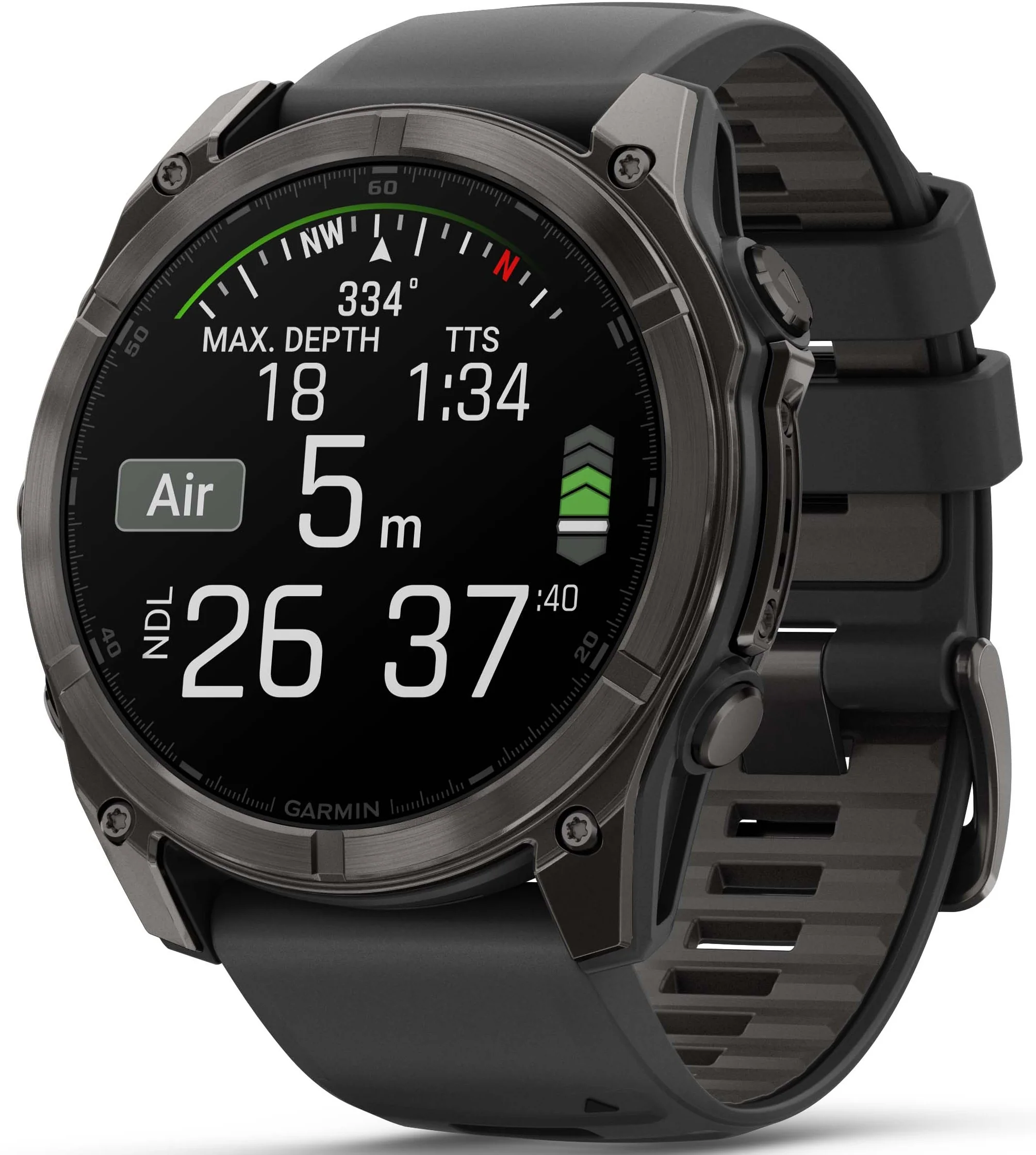 Garmin Fenix 8 51mm Sapphire AMOLED Carbon Grey DLC Titanium Black Watch - Image 7