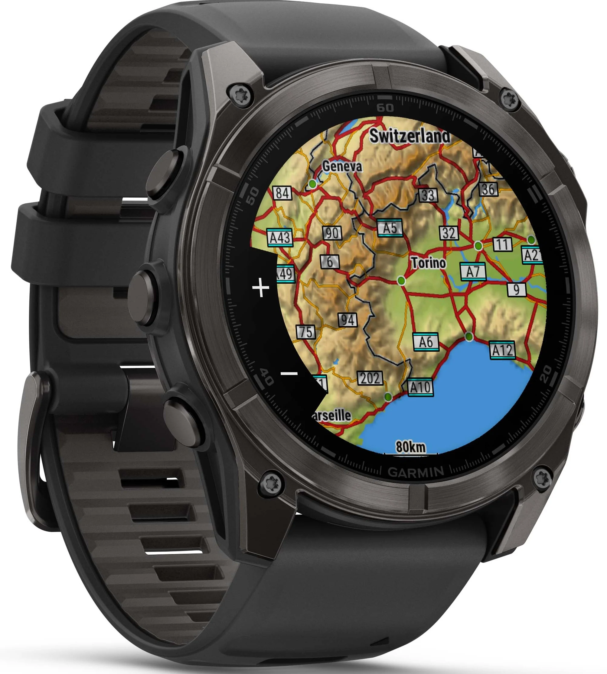 Garmin Fenix 8 51mm Sapphire AMOLED Carbon Grey DLC Titanium Black Watch - Image 8