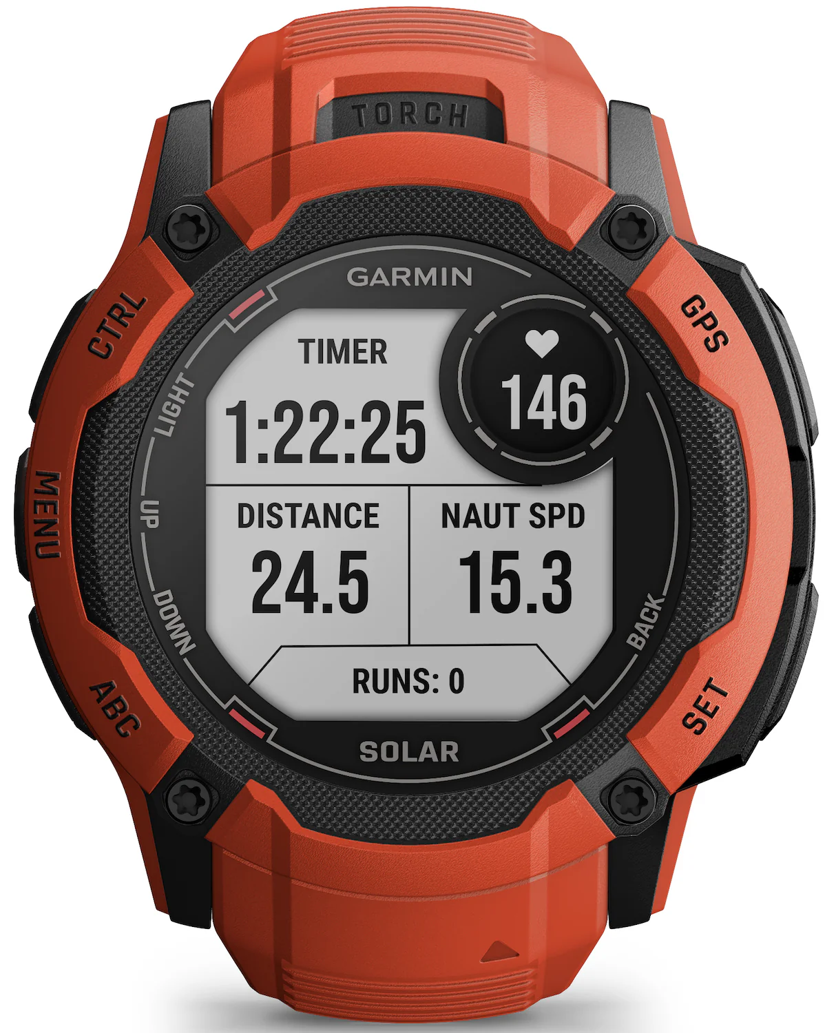 Garmin Instinct 2X Solar Flame Red Watch - Image 6