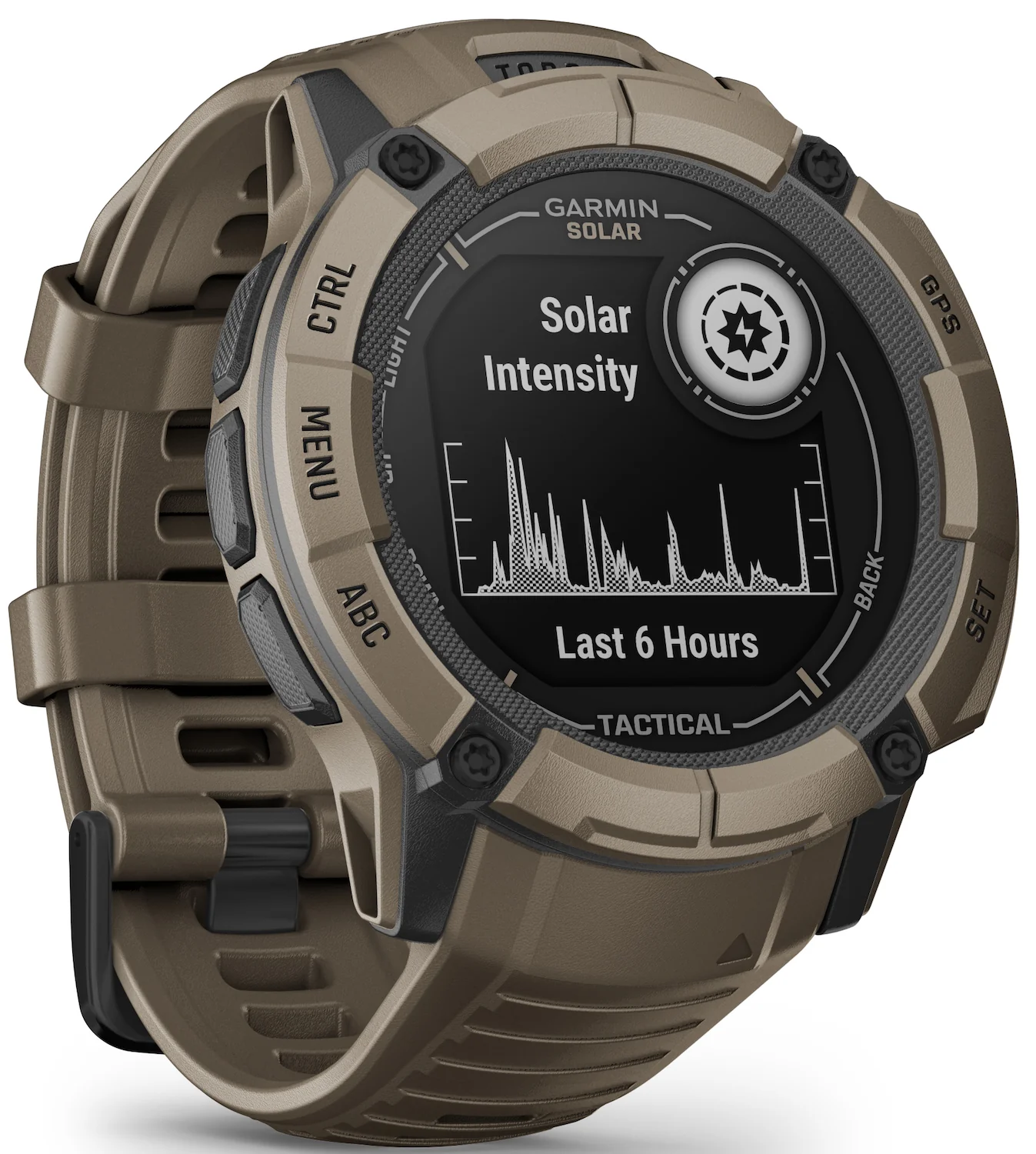 Garmin Instinct 2X Solar Tactical Edition Coyote Tan Watch - Image 7