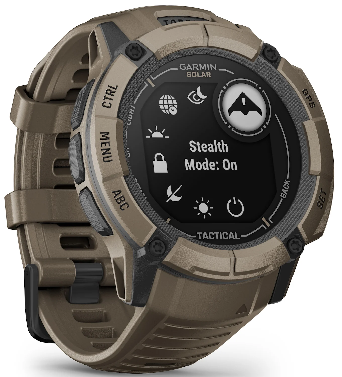 Garmin Instinct 2X Solar Tactical Edition Coyote Tan Watch - Image 8