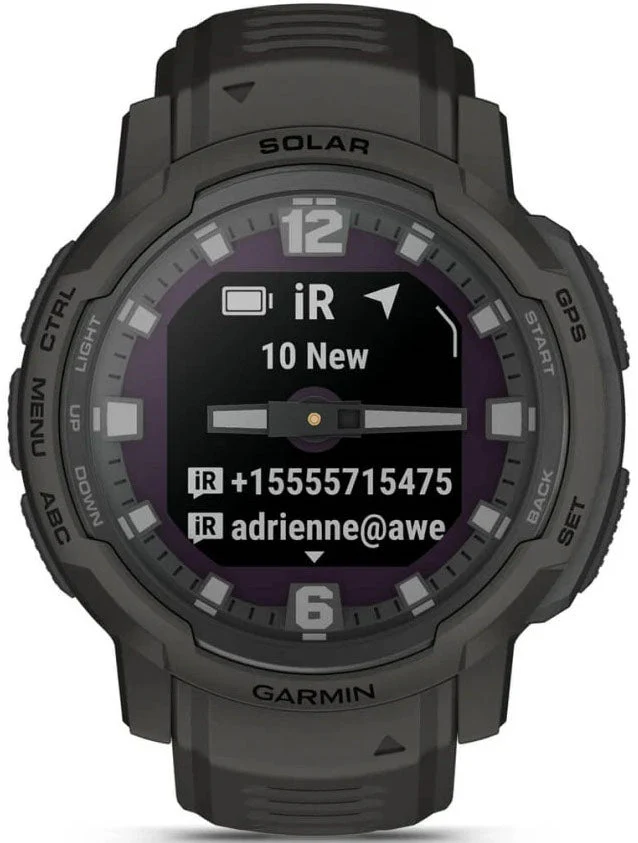Garmin Instinct Crossover Solar Graphite Watch - Image 9