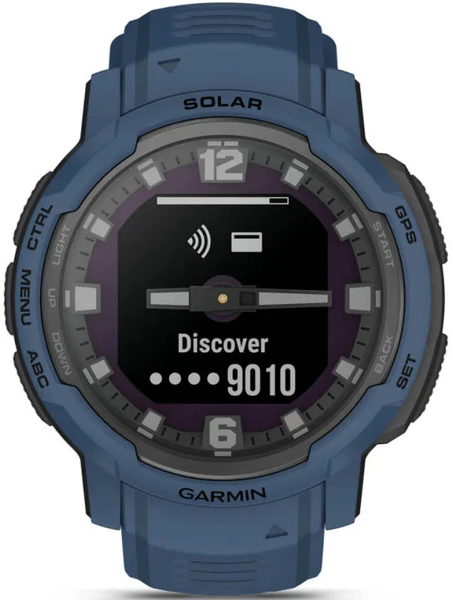 Garmin Instinct Crossover Solar Tidal Blue Watch - Image 7