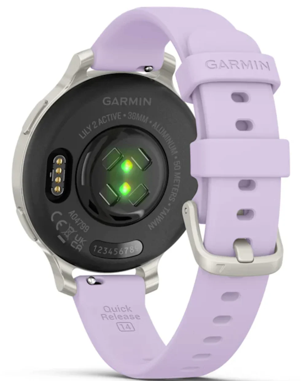 Garmin Lily 2 Active Silver Jasmine Purple Watch - Image 4