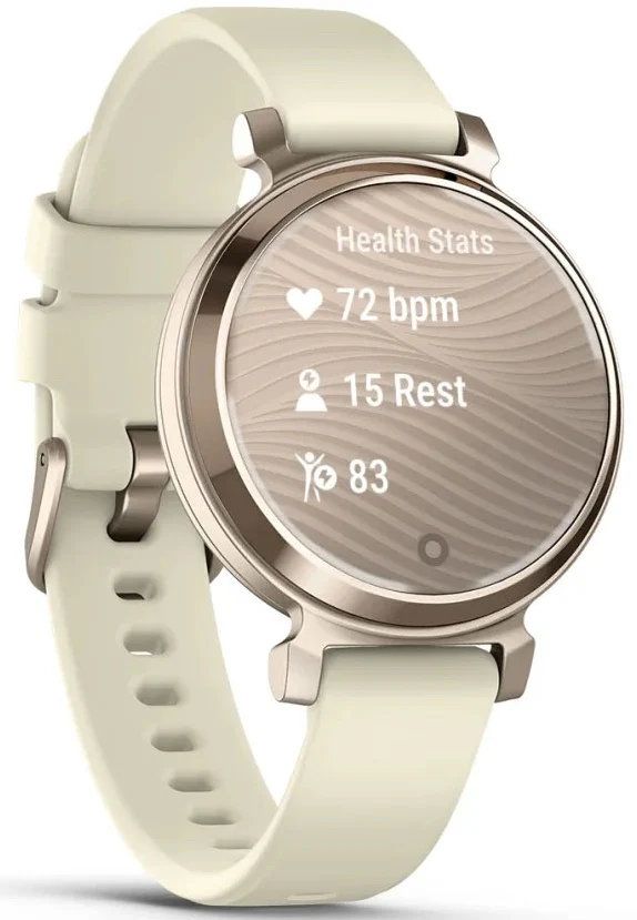 Garmin Lily 2 Cream Gold Coconut Silicone Watch - Image 3