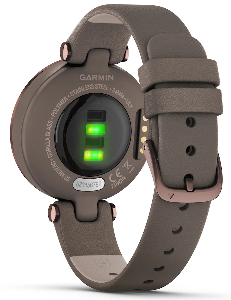 Garmin Watch Lily Dark Bronze Paloma Case and Italian Leather Band D - Image 6