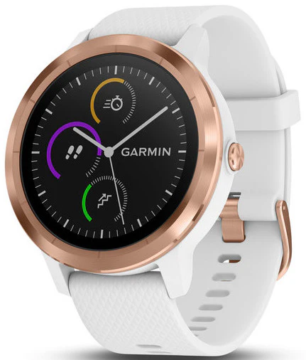 Garmin Watch Vivoactive 3 White Silicone Rose Gold D