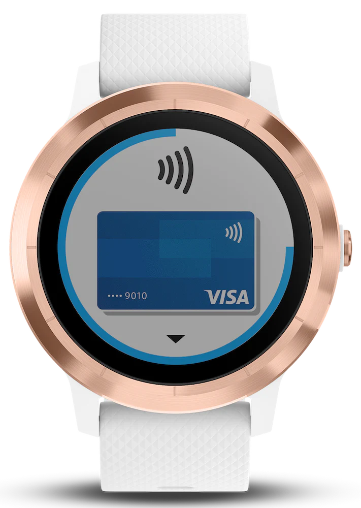 Garmin Watch Vivoactive 3 White Silicone Rose Gold D - Image 2
