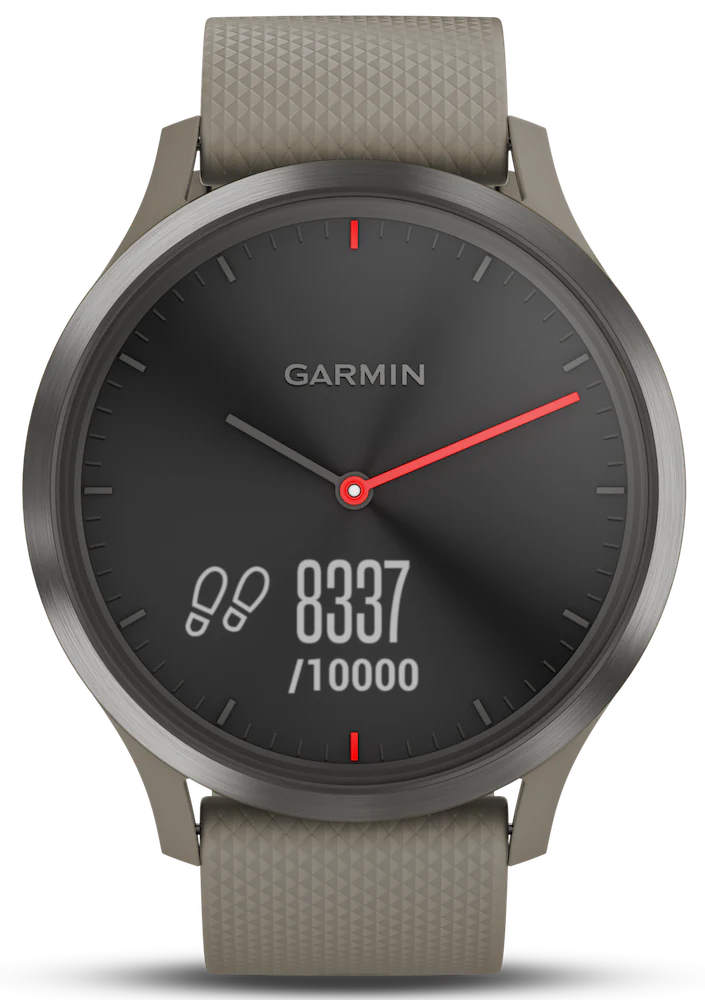 Garmin Watch Vivomove HR Black with Sandstone Silicone Band D - Image 5