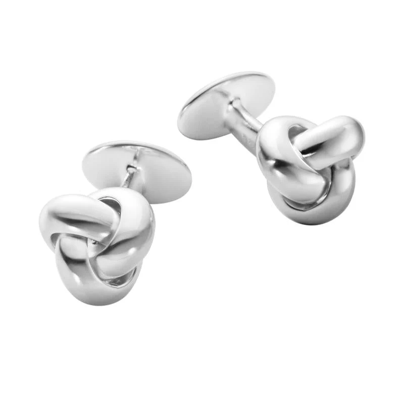 Georg Jensen Men's Classic Sterling Silver Knot Cufflinks