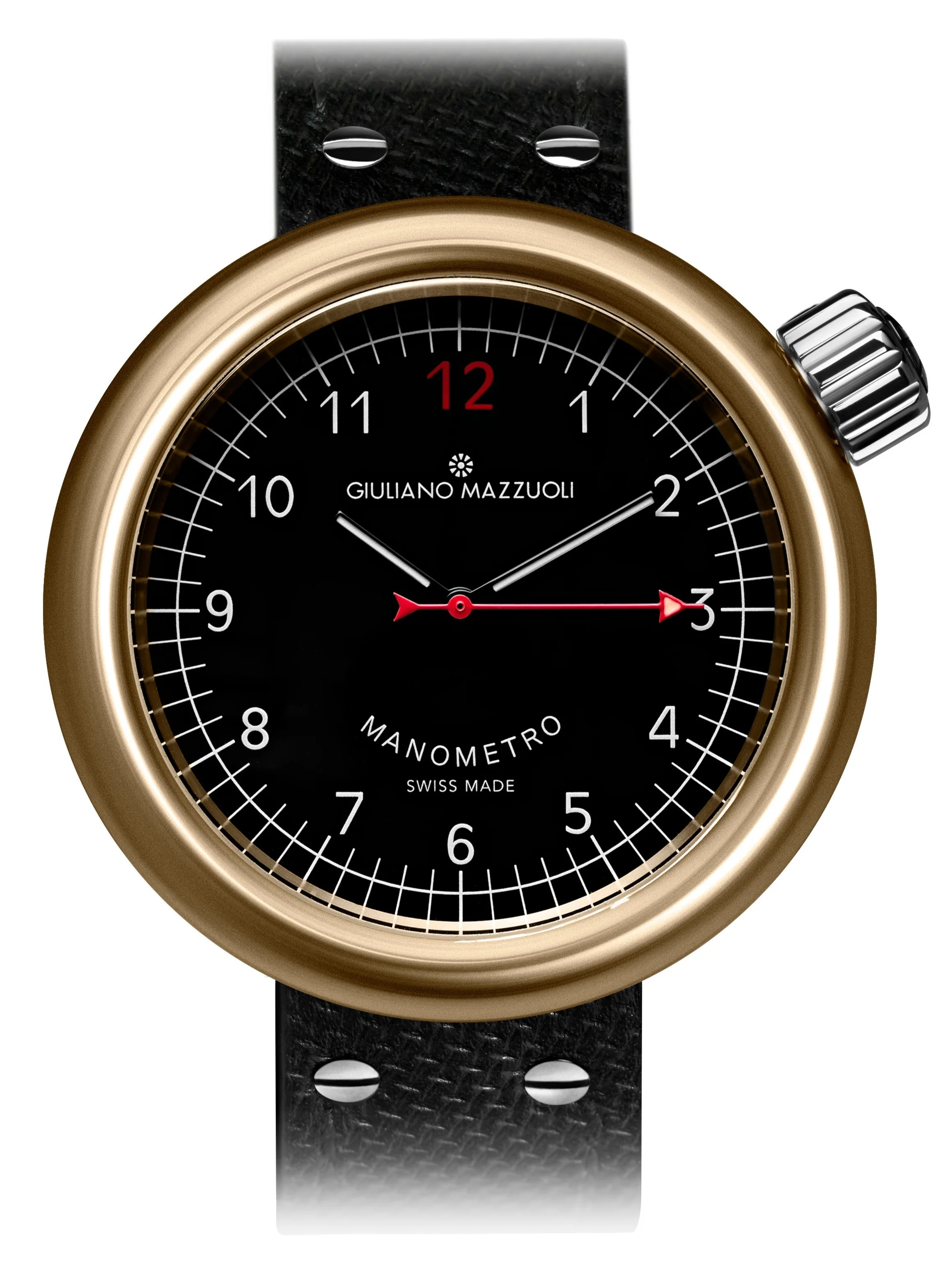 Giuliano Mazzuoli Manometro Bronze Black Watch