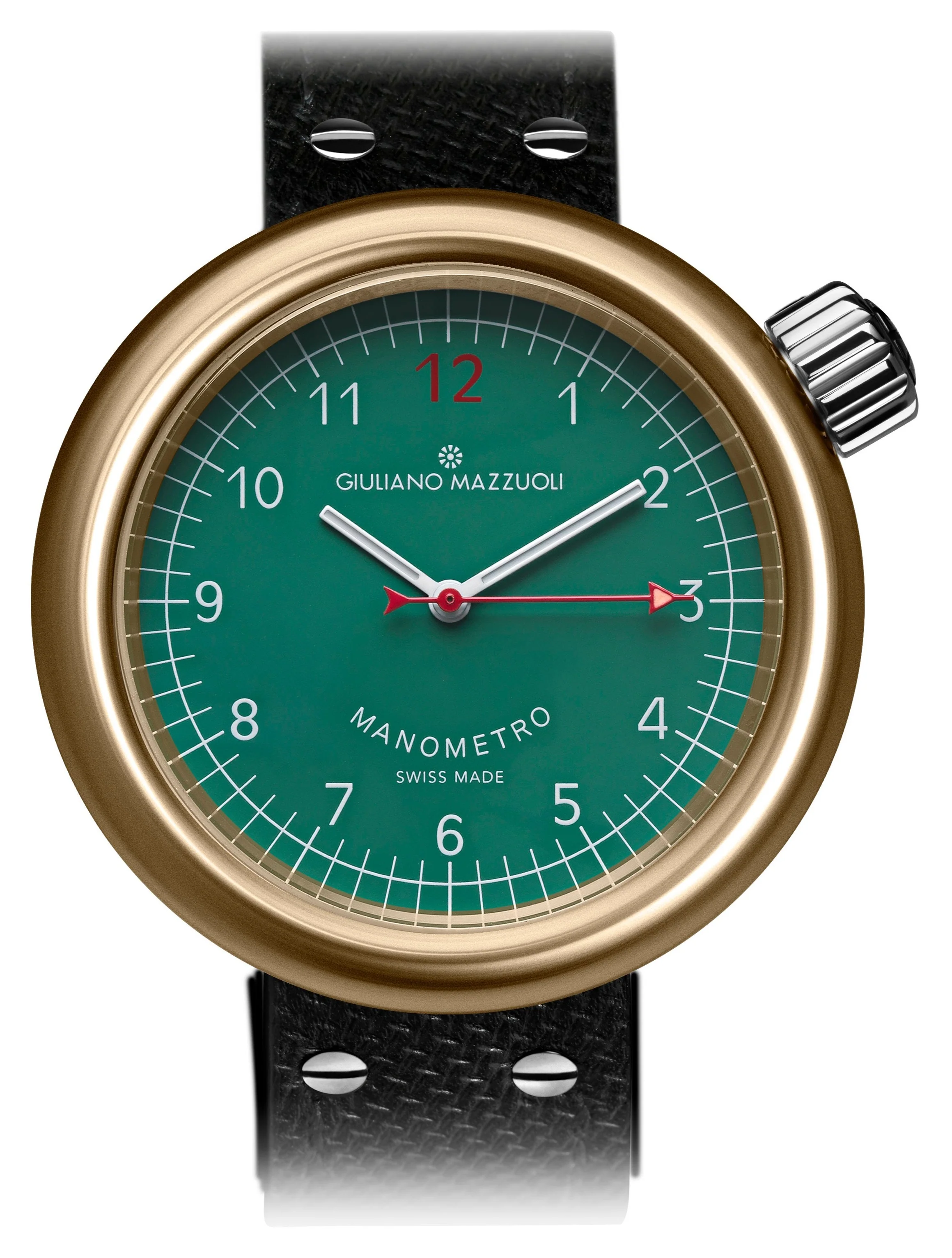 Giuliano Mazzuoli Manometro Bronze Green Watch