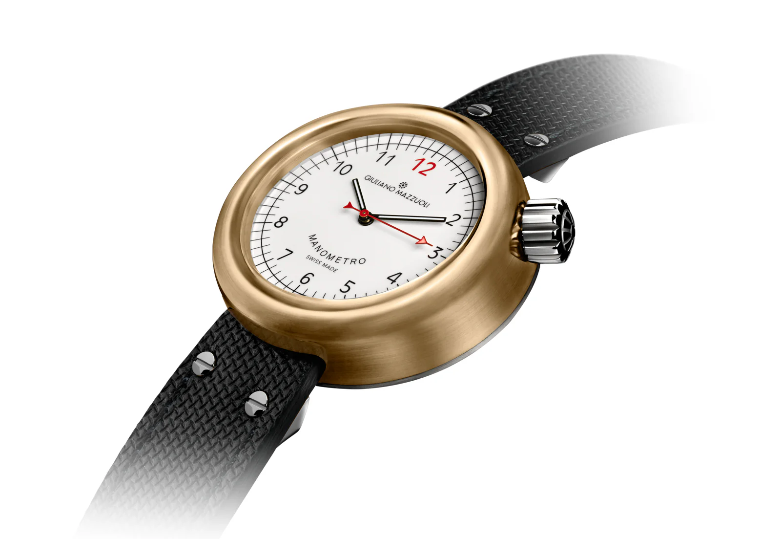 Giuliano Mazzuoli Manometro Bronze White Watch - Image 2