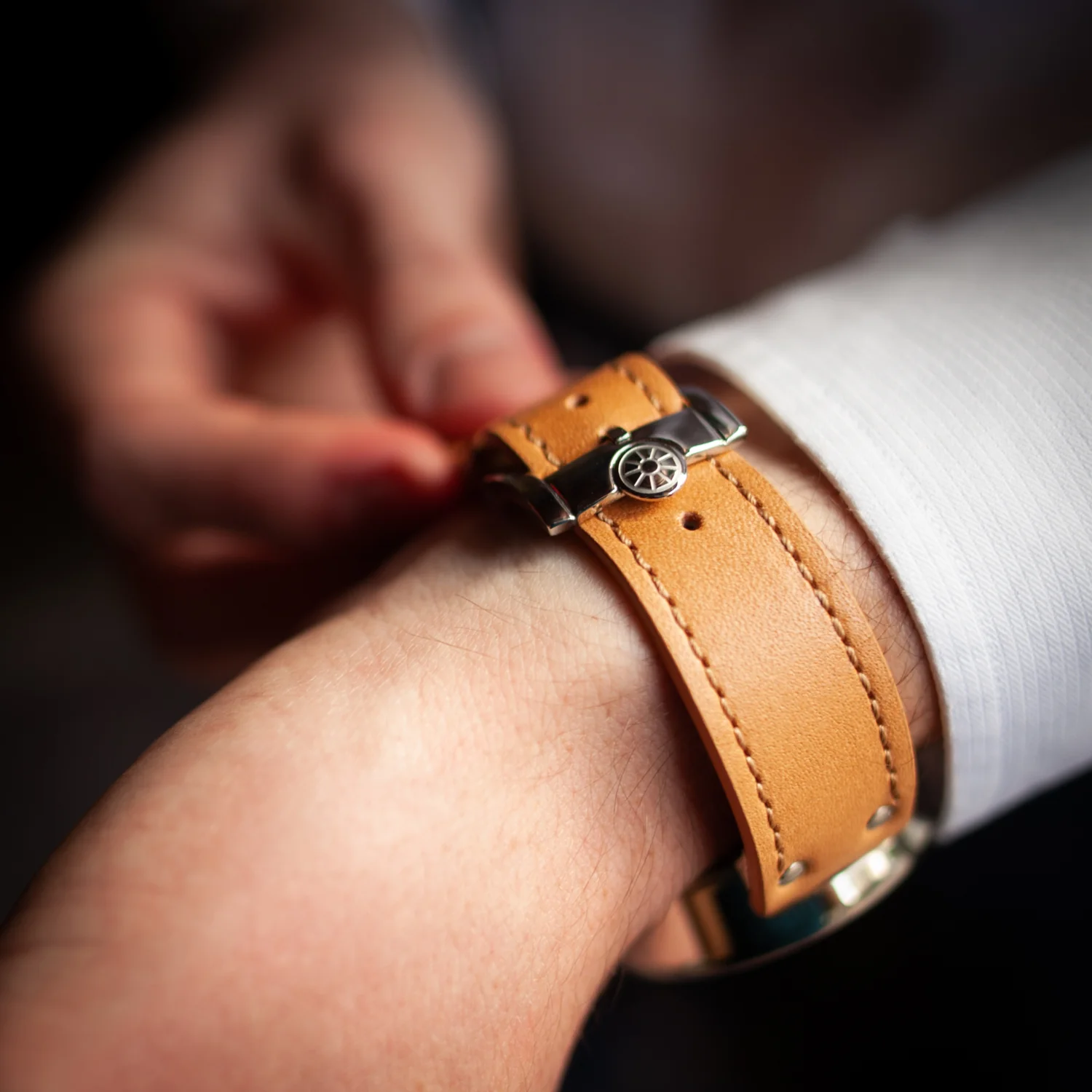 Giuliano Mazzuoli Manometro Polished White Watch - Image 4