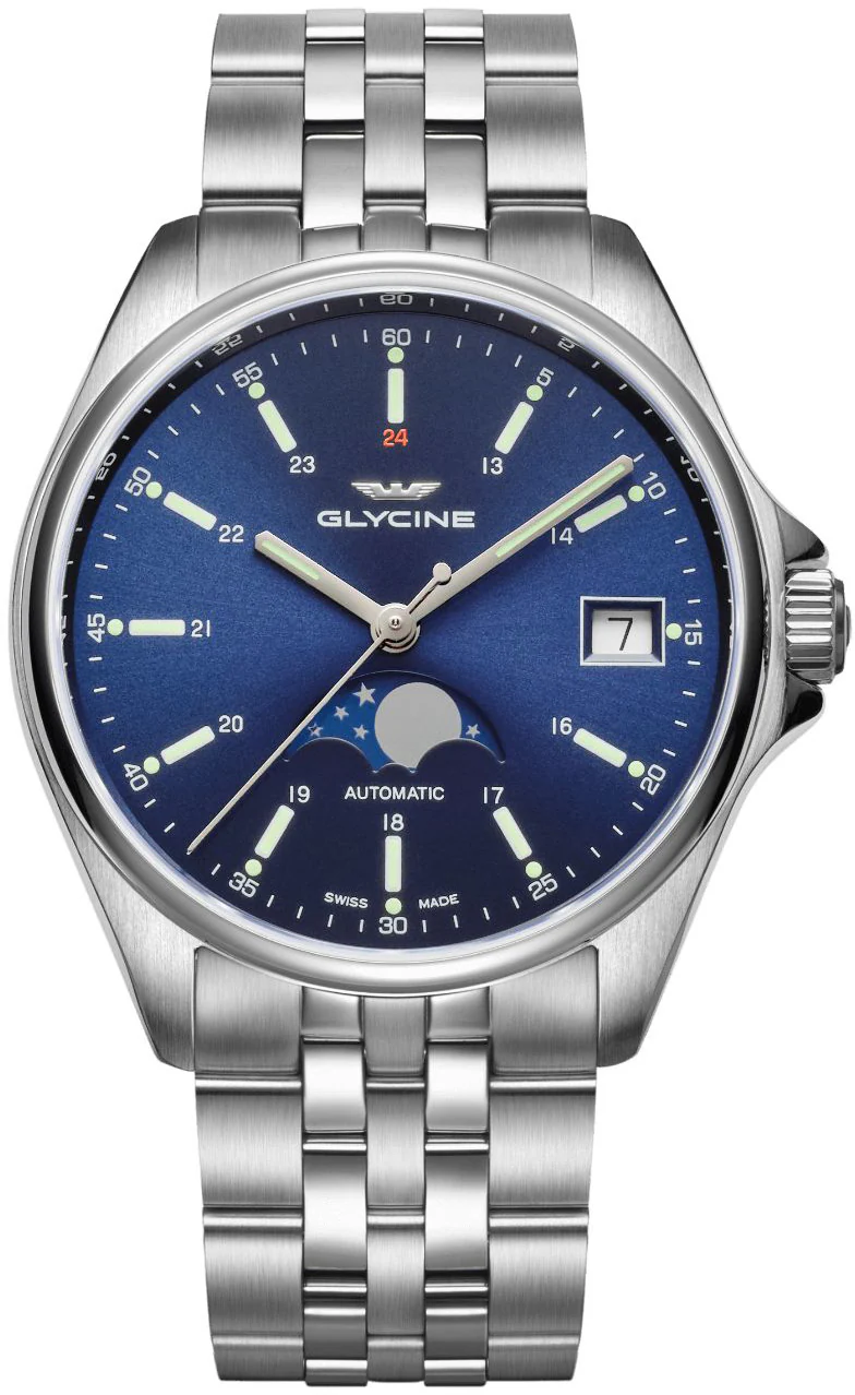 Glycine Watch Combat Classic Moon Phase
