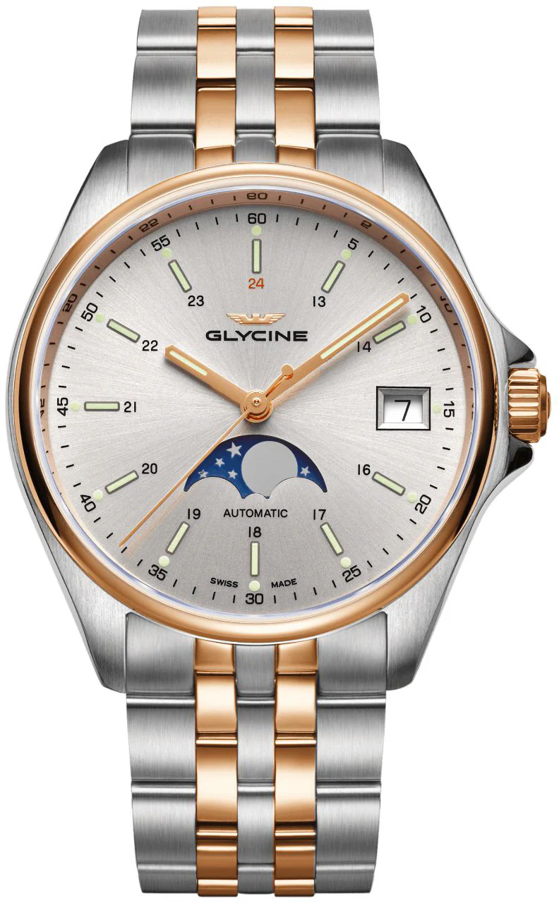 Glycine Watch Combat Classic Moon Phase