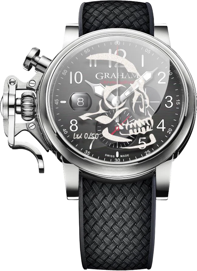 Graham Watch Chronofighter Grand Vintage Graffiti Skull Limited Edition