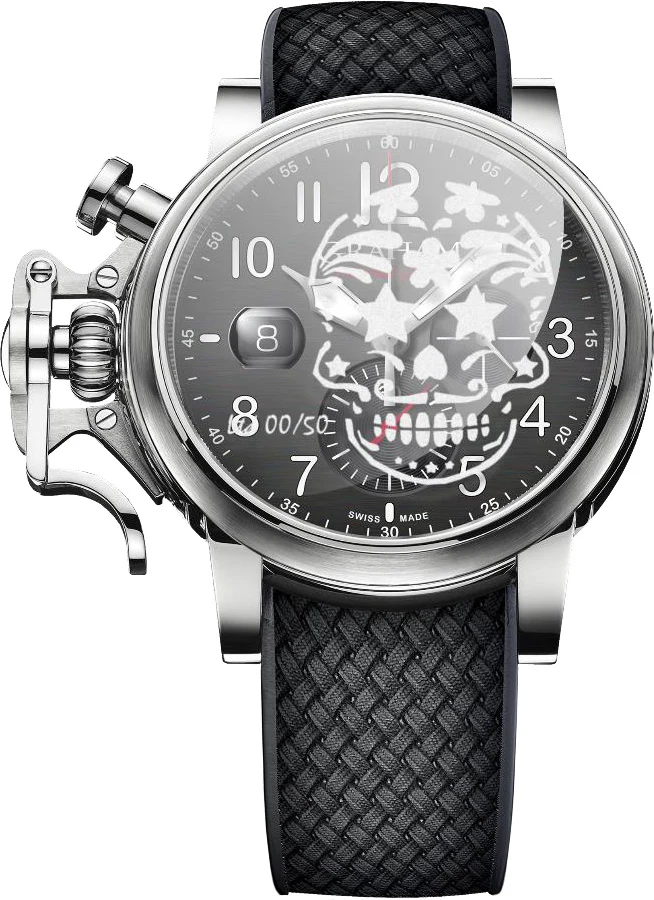 Graham Watch Chronofighter Grand Vintage Graffiti Skull Limited Edition