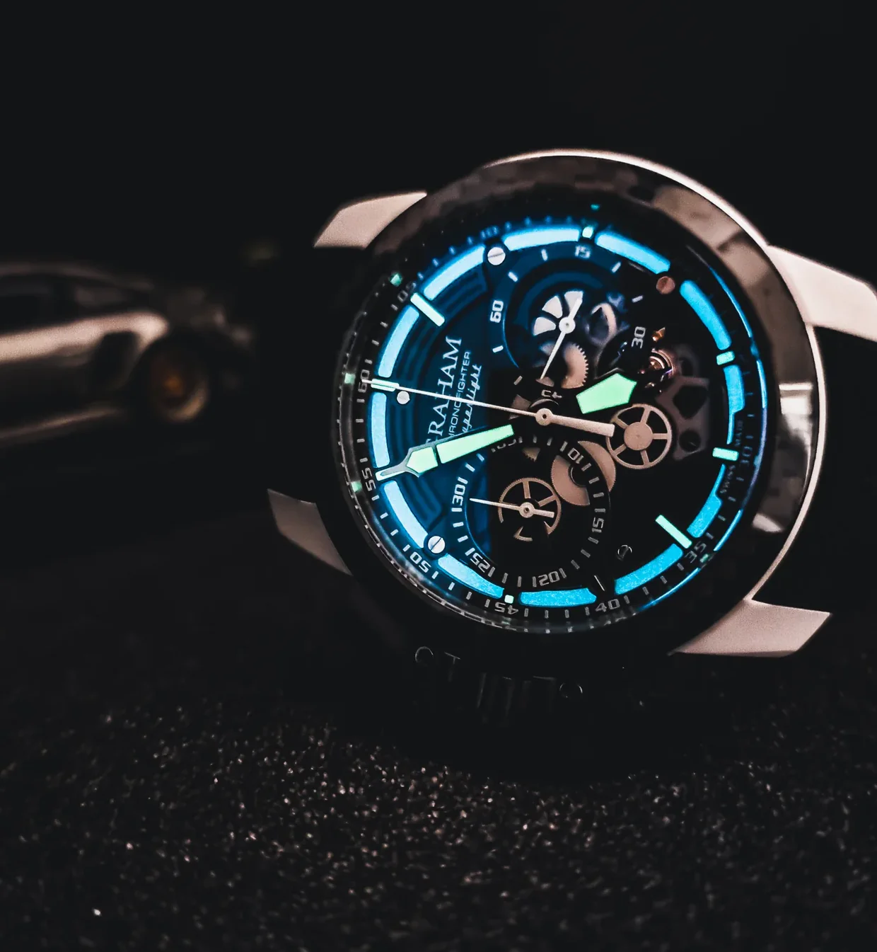Graham Chronofighter Superlight Carbon Skeleton Watch - Image 3